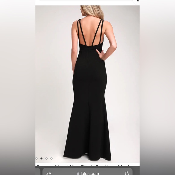 LULUs black formal dress- like new (worn for a couple hours) xs - Picture 2 of 6